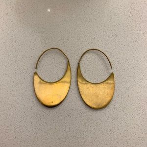Planet Blue gold earrings